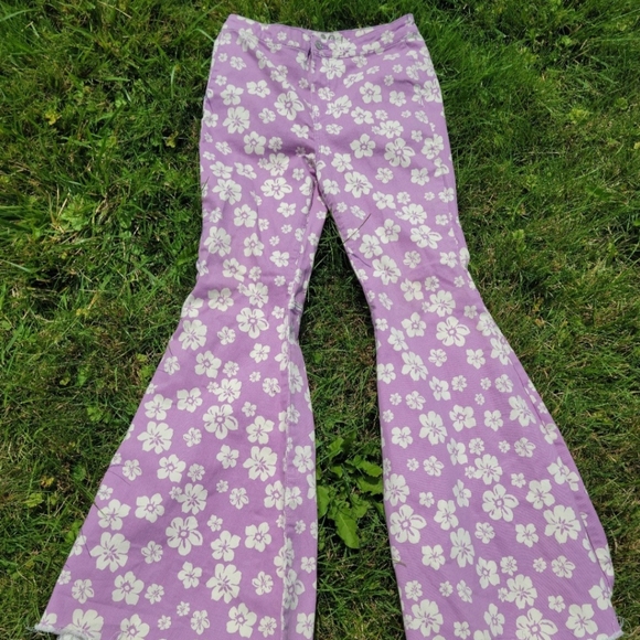 Free people, we are free just float on flare leg floral sz 30 jeans - Picture 2 of 10